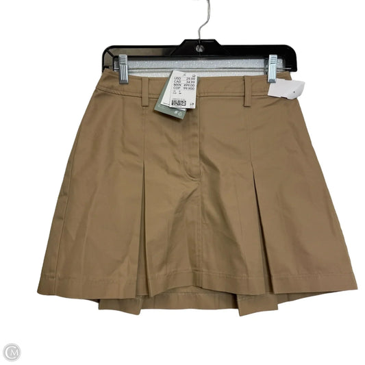 Skirt Mini & Short By H&m In Tan, Size: 2
