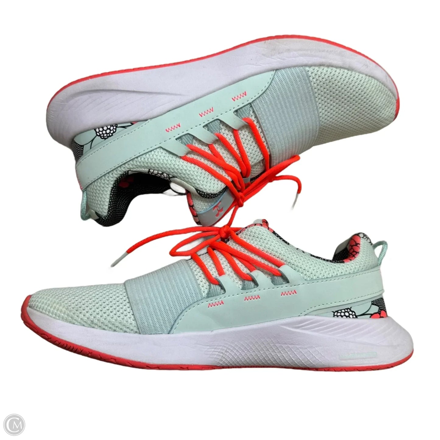 Shoes Sneakers By Under Armour In Floral Print, Size: 9.5