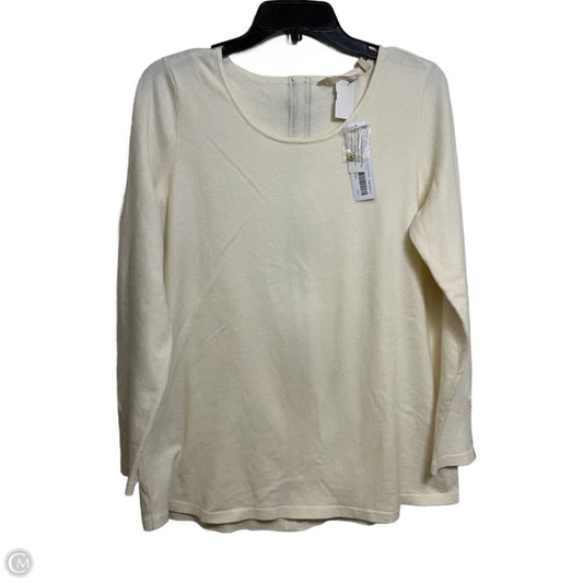 Top Long Sleeve By Soft Surroundings In Ivory, Size: S