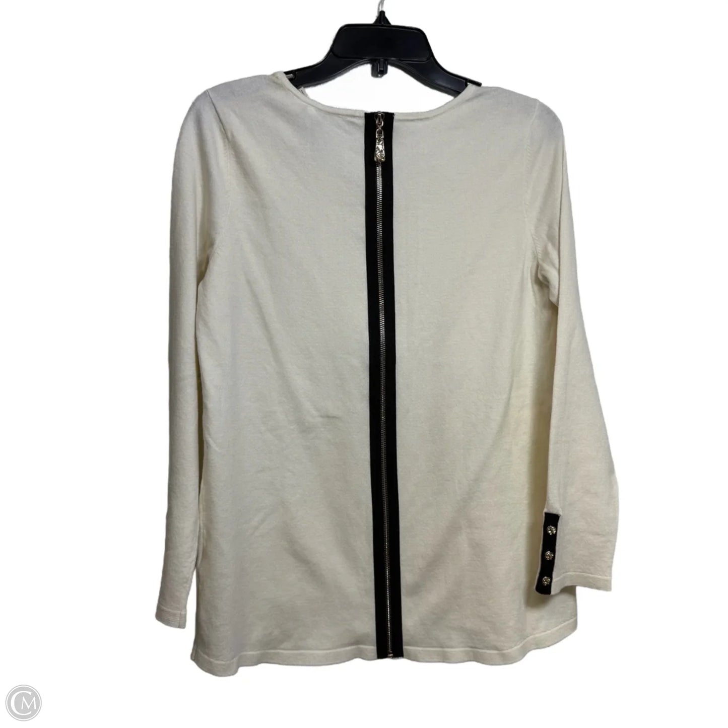 Top Long Sleeve By Soft Surroundings In Ivory, Size: S