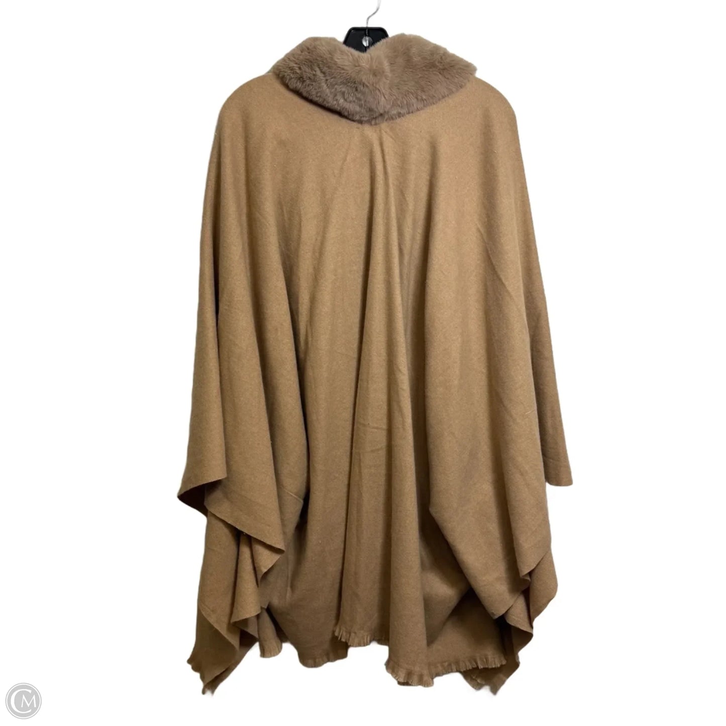 Poncho By Liz Claiborne In Tan, Size: Osfm