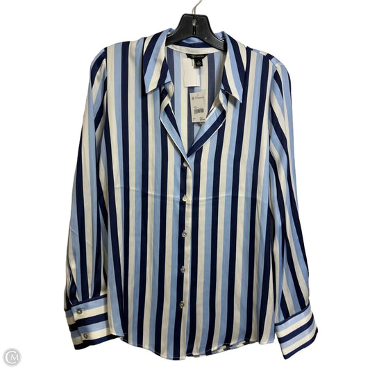 Top Long Sleeve By Versona In Striped Pattern, Size: L