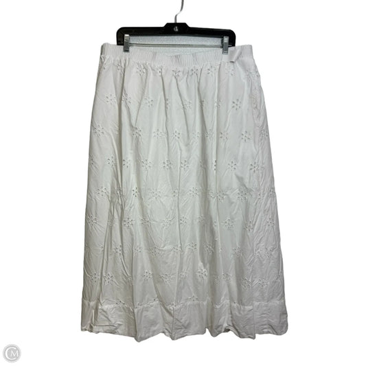 Skirt Midi By A New Day In White, Size: Xxl
