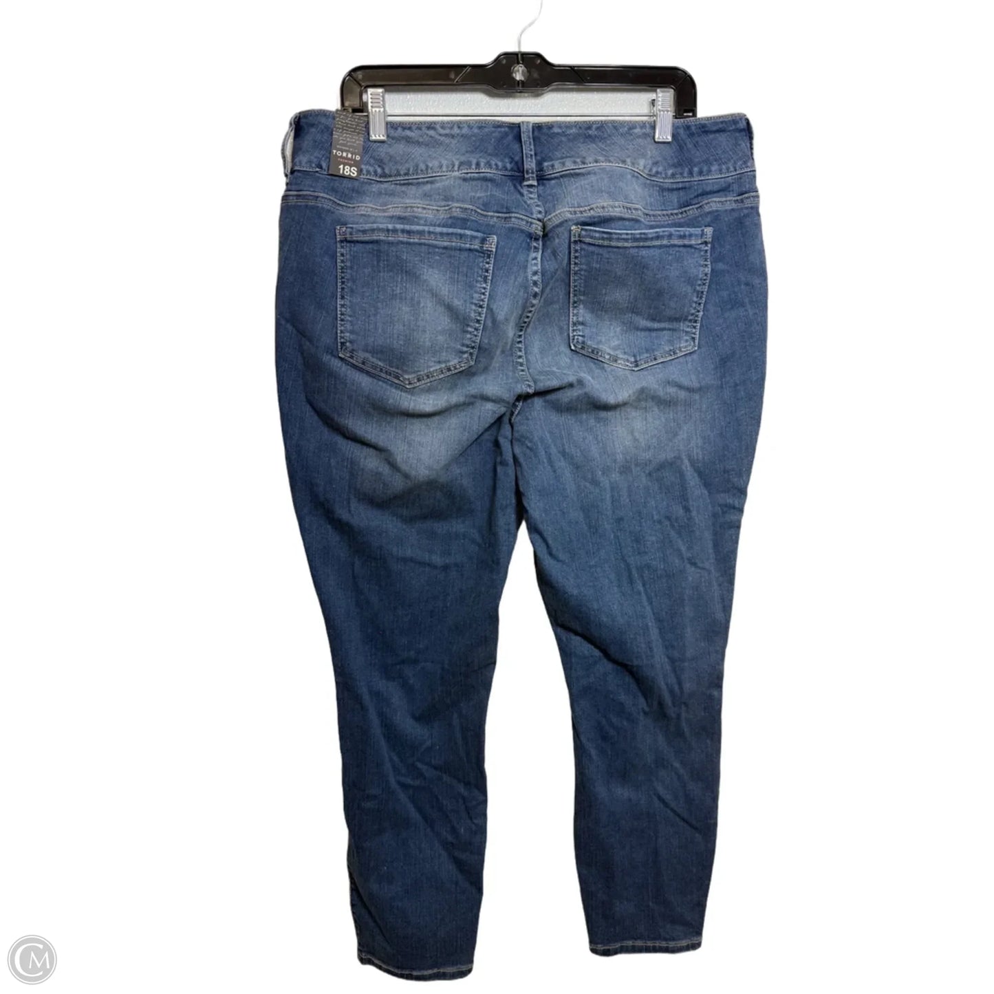 Jeans Jeggings By Torrid In Blue Denim, Size: 18