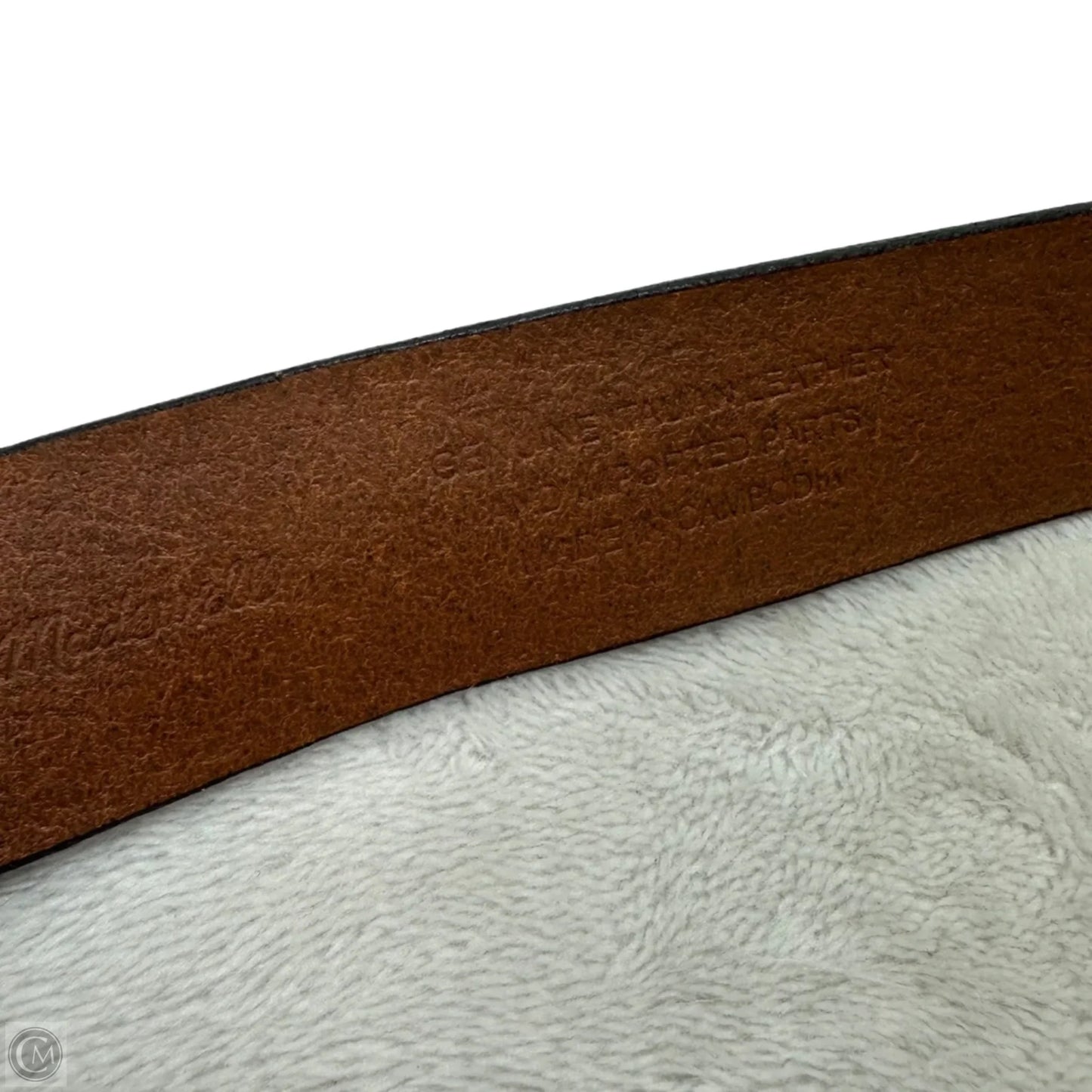 Leather Belt By Madewell, Size: Small