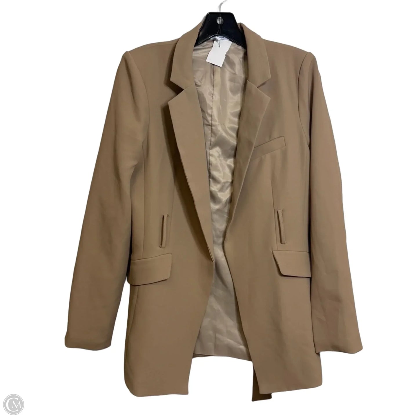 Blazer By Clothes Mentor In Tan, Size: S