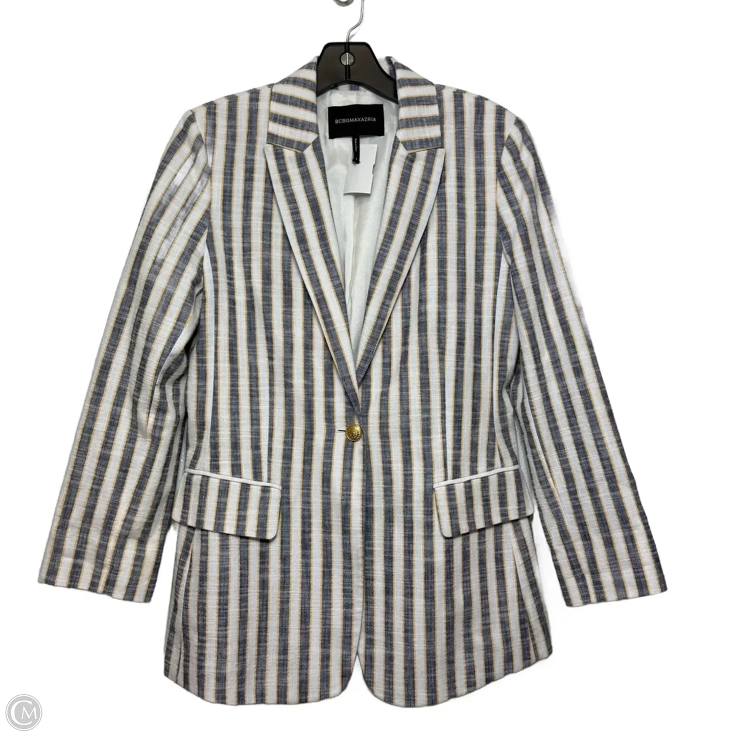 Blazer By Bcbgmaxazria In Striped Pattern, Size: S