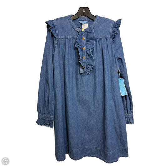 Dress Casual Short By Draper James In Blue Denim, Size: M