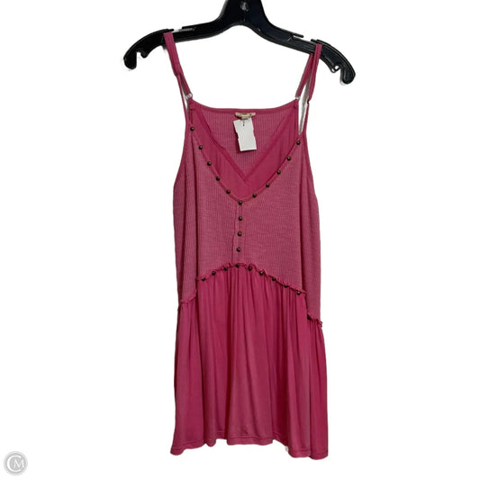 Tank Top By Pol In Pink, Size: L