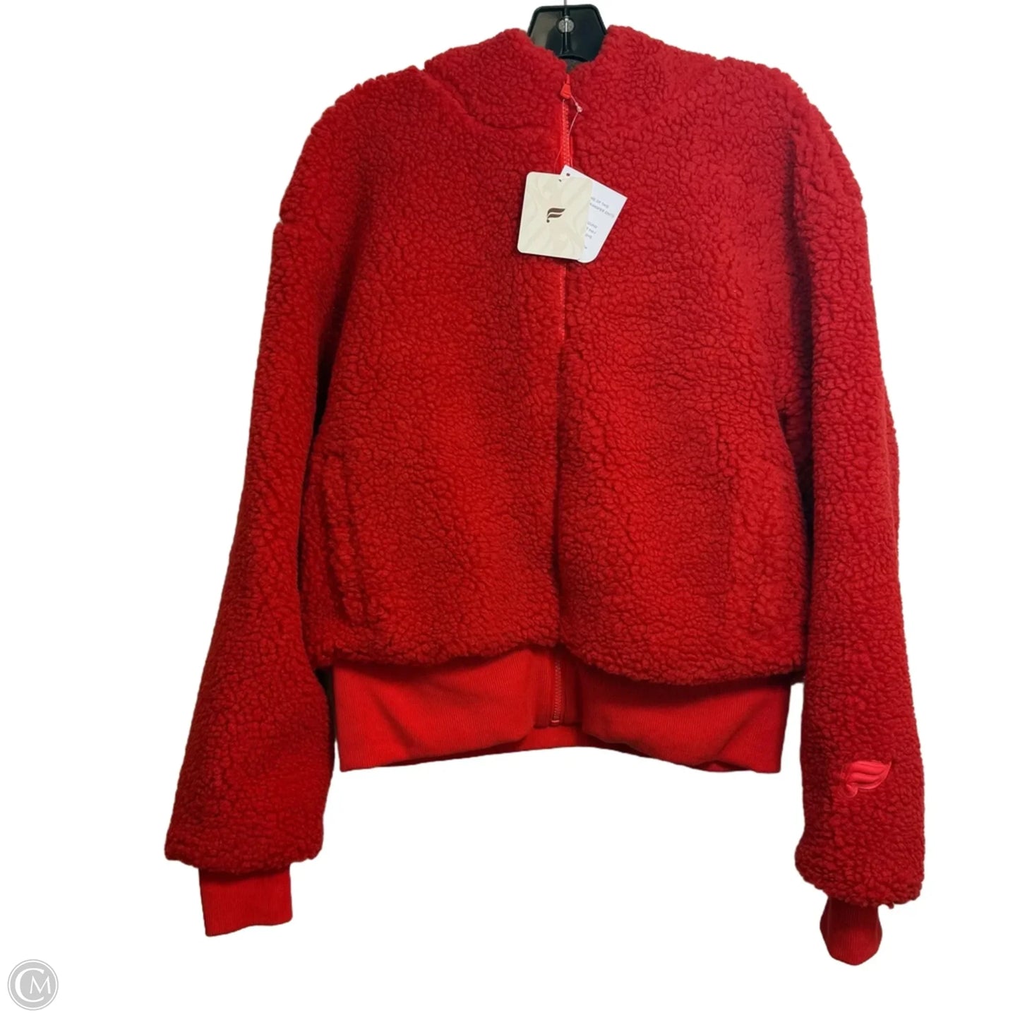 Coat Faux Fur & Sherpa By Fabletics In Red, Size: L