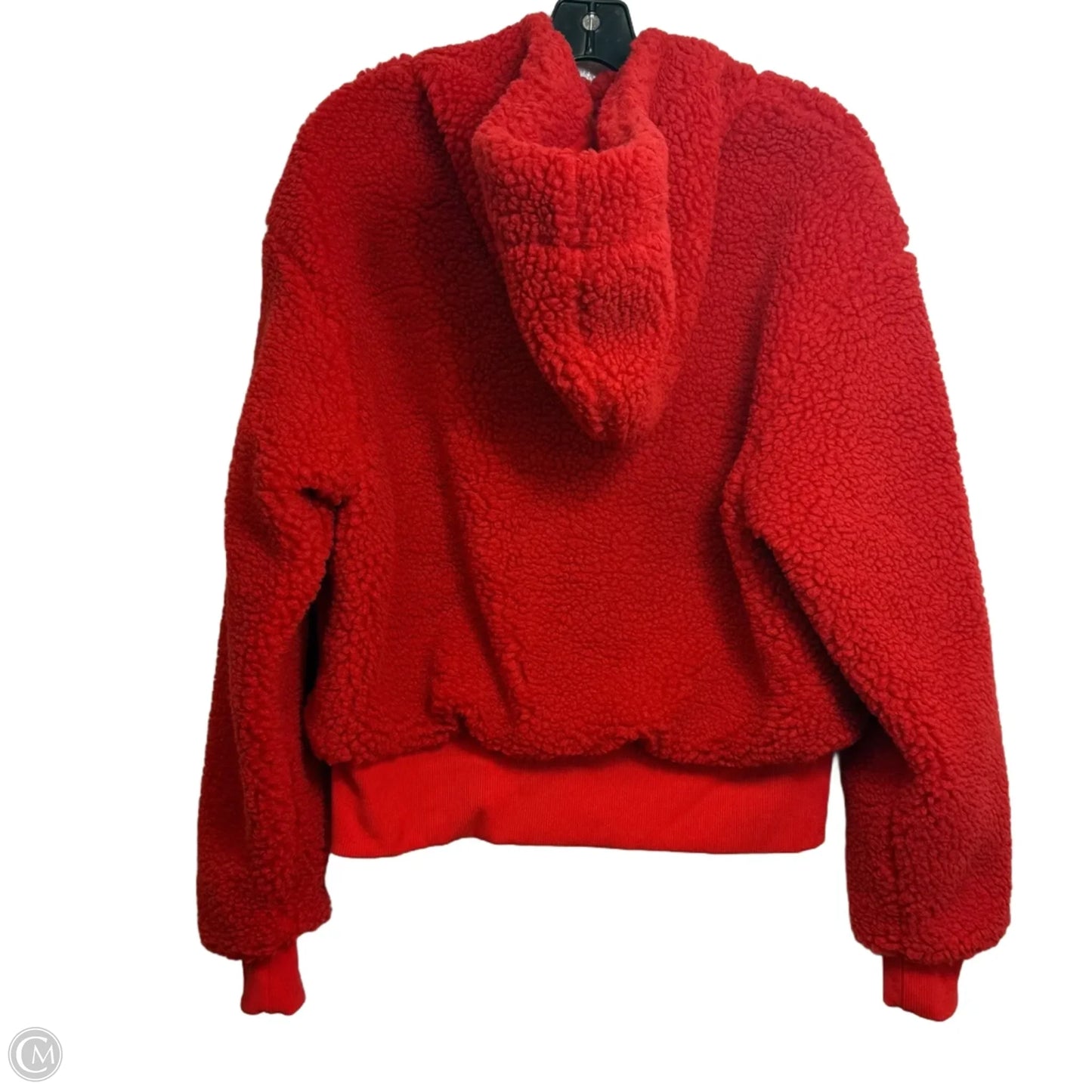 Coat Faux Fur & Sherpa By Fabletics In Red, Size: L
