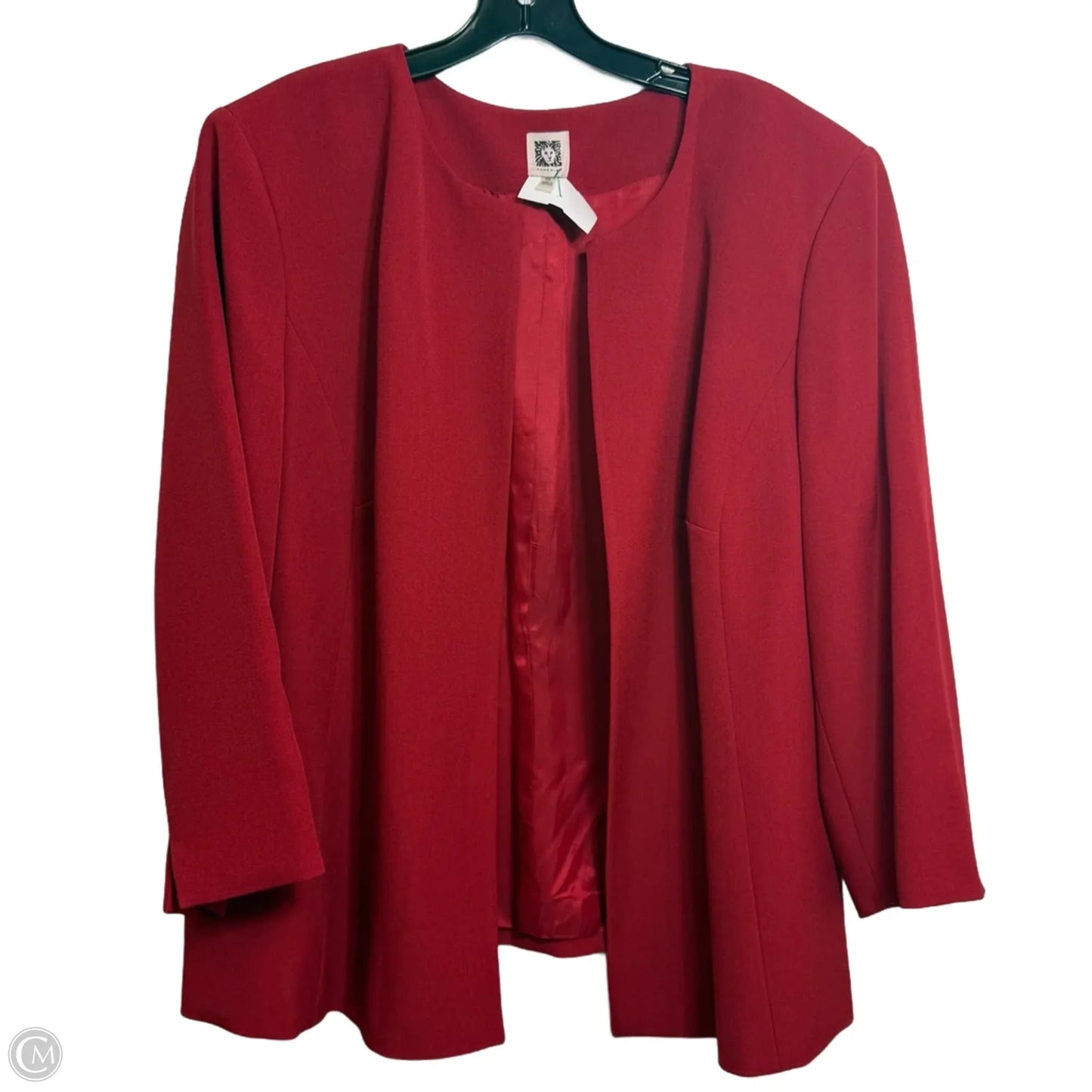 Blazer By Anne Klein In Red, Size: 3x