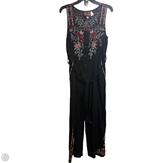 Jumpsuit By Johnny Was In Black, Size: L