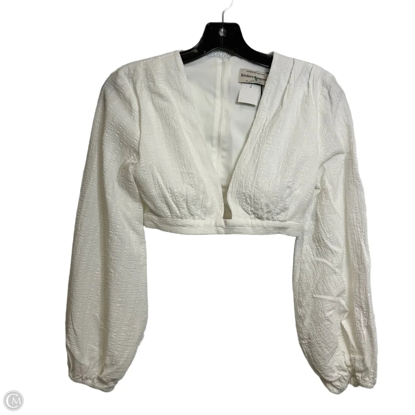 Top Long Sleeve By FINDERS KEEPERS In White, Size: Xxs