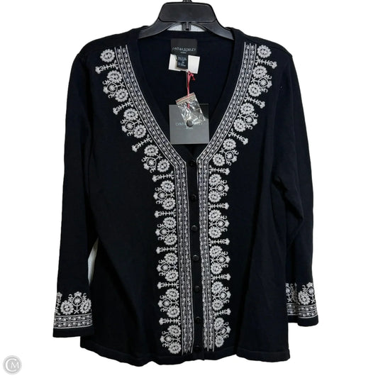 Cardigan By Cynthia Rowley In Black, Size: 2x