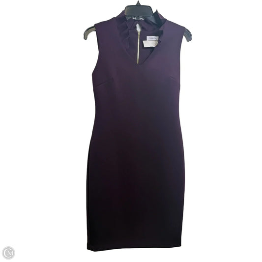 Dress Party Short By Calvin Klein In Purple, Size: 6