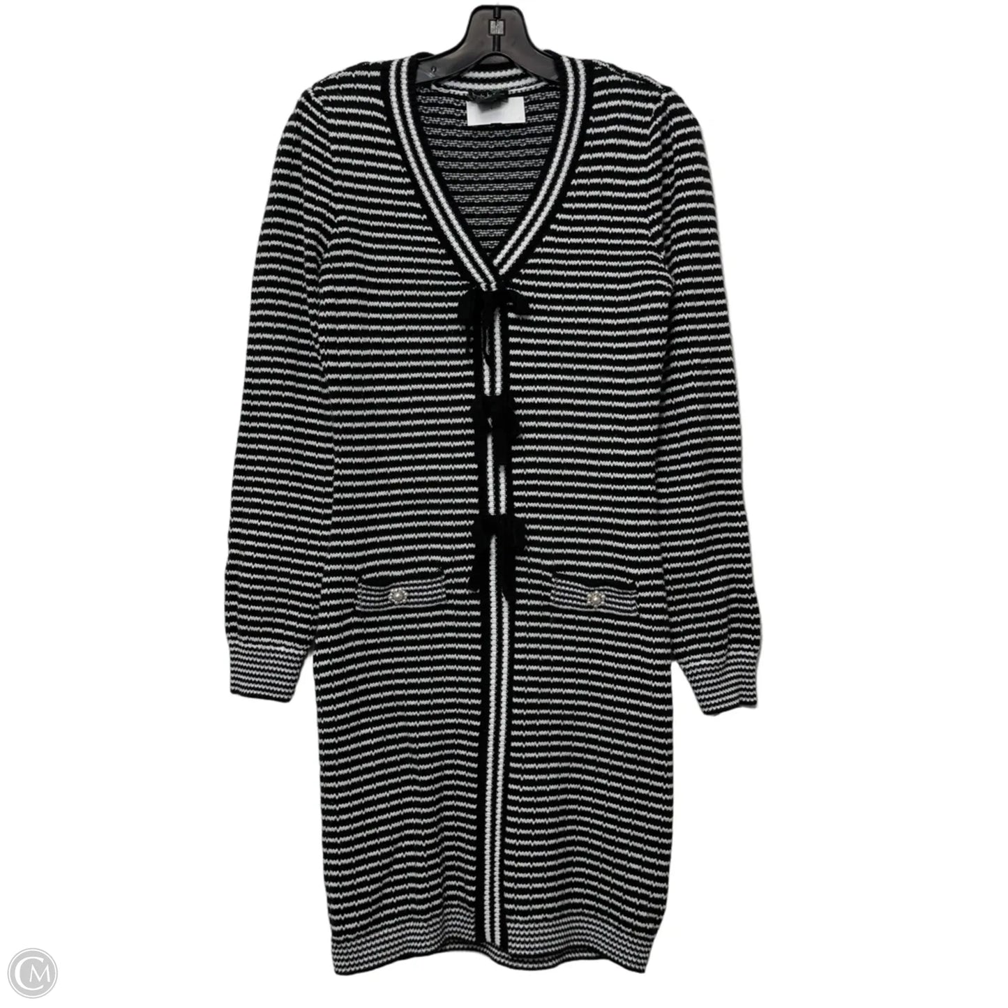 Dress Casual Short By Nicole By Nicole Miller In Striped Pattern, Size: S