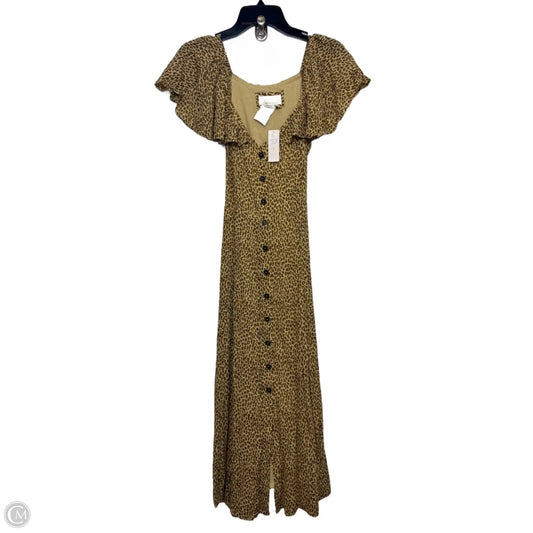 Dress Casual Midi By Anthropologie In Animal Print, Size: 2