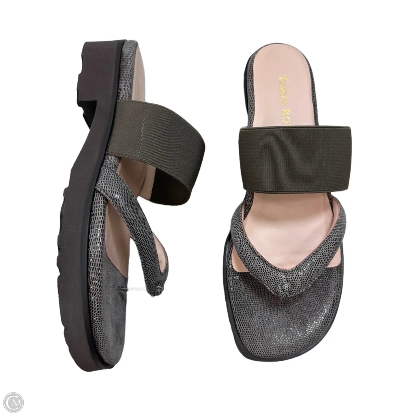 Sandals Flip Flops By Taryn Rose In Brown, Size: 7.5