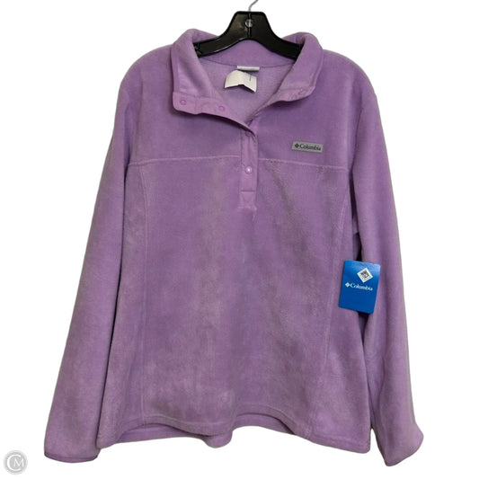 Jacket Fleece By Columbia In Purple, Size: Xl