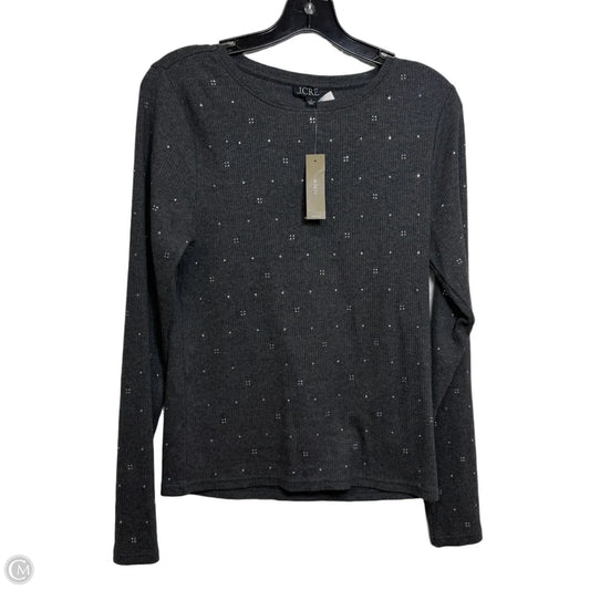Top Long Sleeve By J. Crew In Grey, Size: L