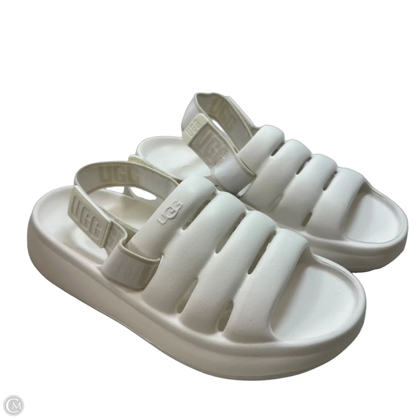 Sandals Designer By Ugg In White, Size: 8