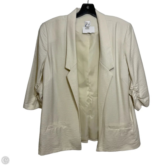Blazer By Lc Lauren Conrad In Ivory, Size: 16