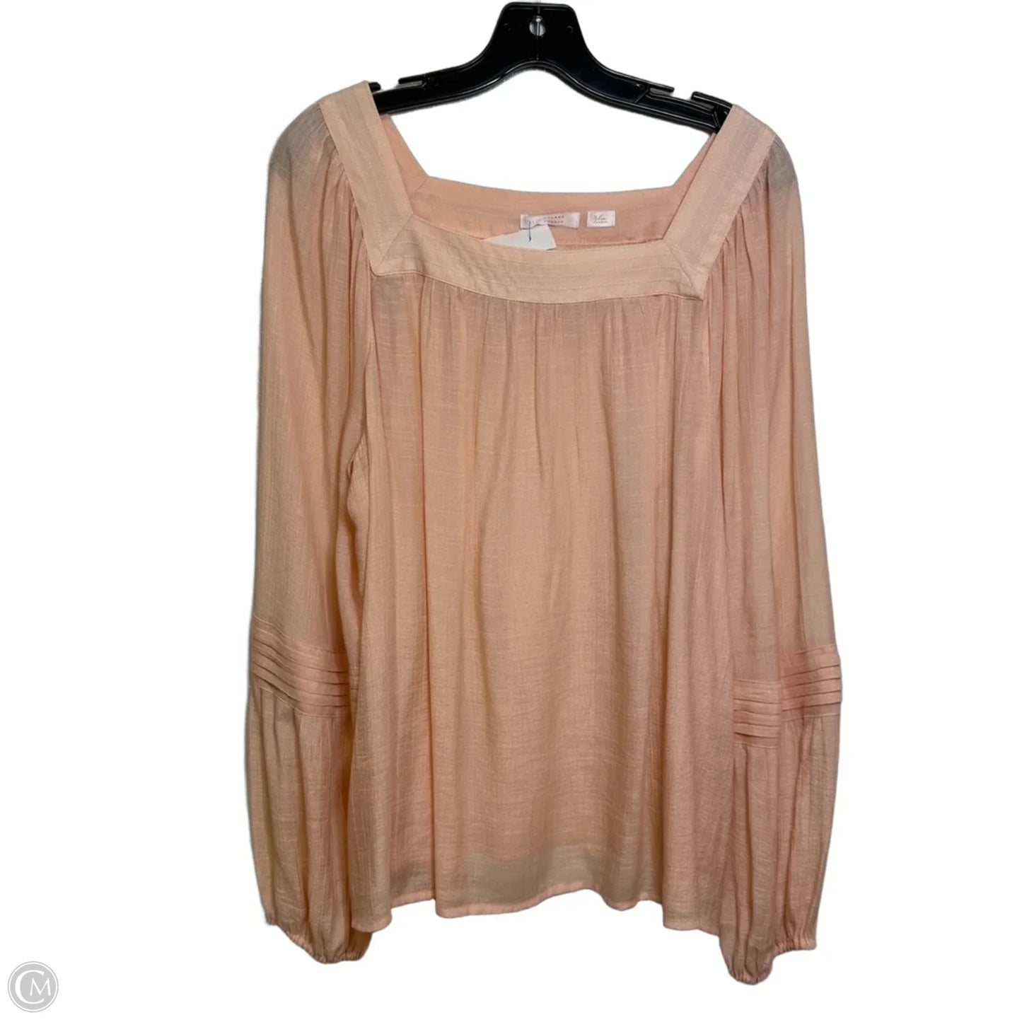 Top Long Sleeve By Lc Lauren Conrad In Peach, Size: L