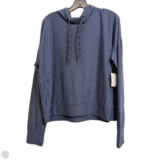 Athletic Top Long Sleeve Hoodie By Flx In Blue, Size: L