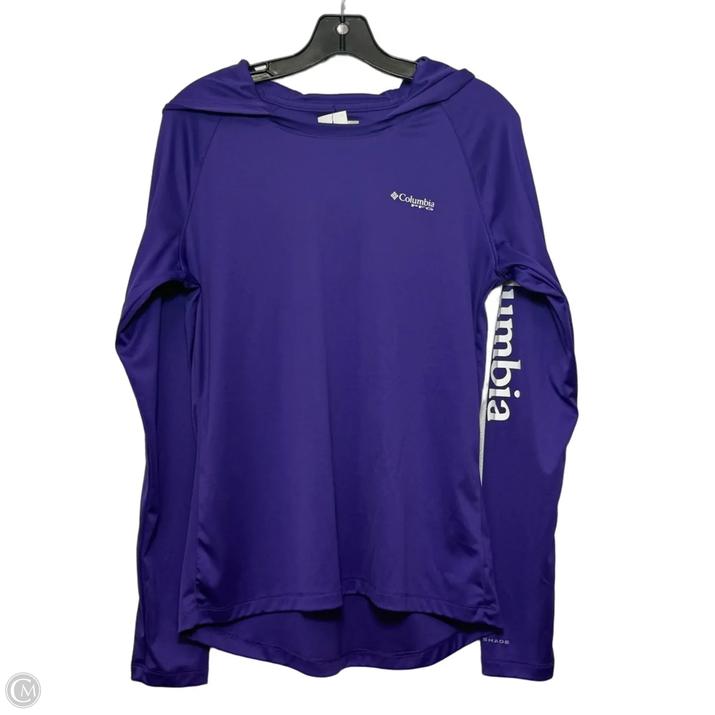 Athletic Top Long Sleeve Hoodie By Columbia In Purple, Size: M