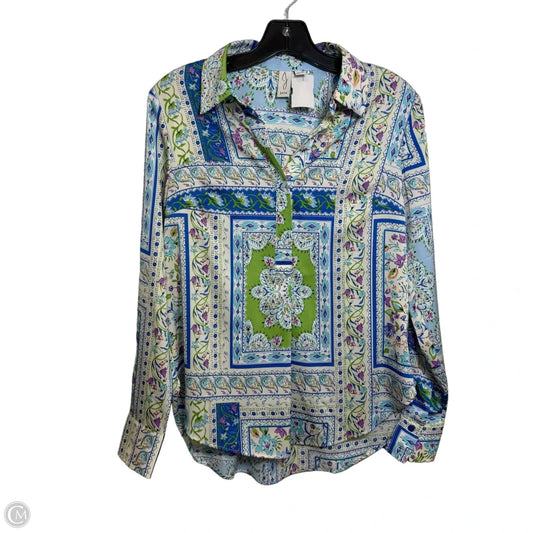 Top Long Sleeve By Joie In Multi-colored, Size: Xs
