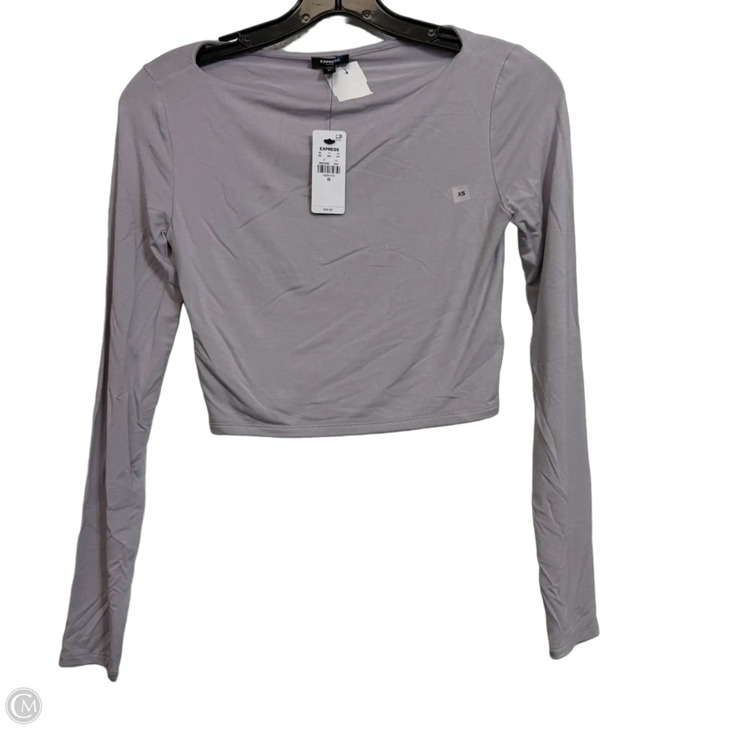 Top Long Sleeve By Express In Purple, Size: Xs