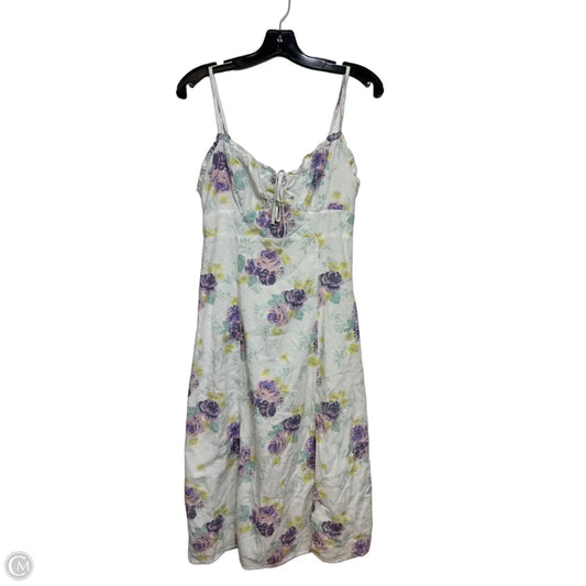 Dress Casual Midi By Lucky Brand In Floral Print, Size: S
