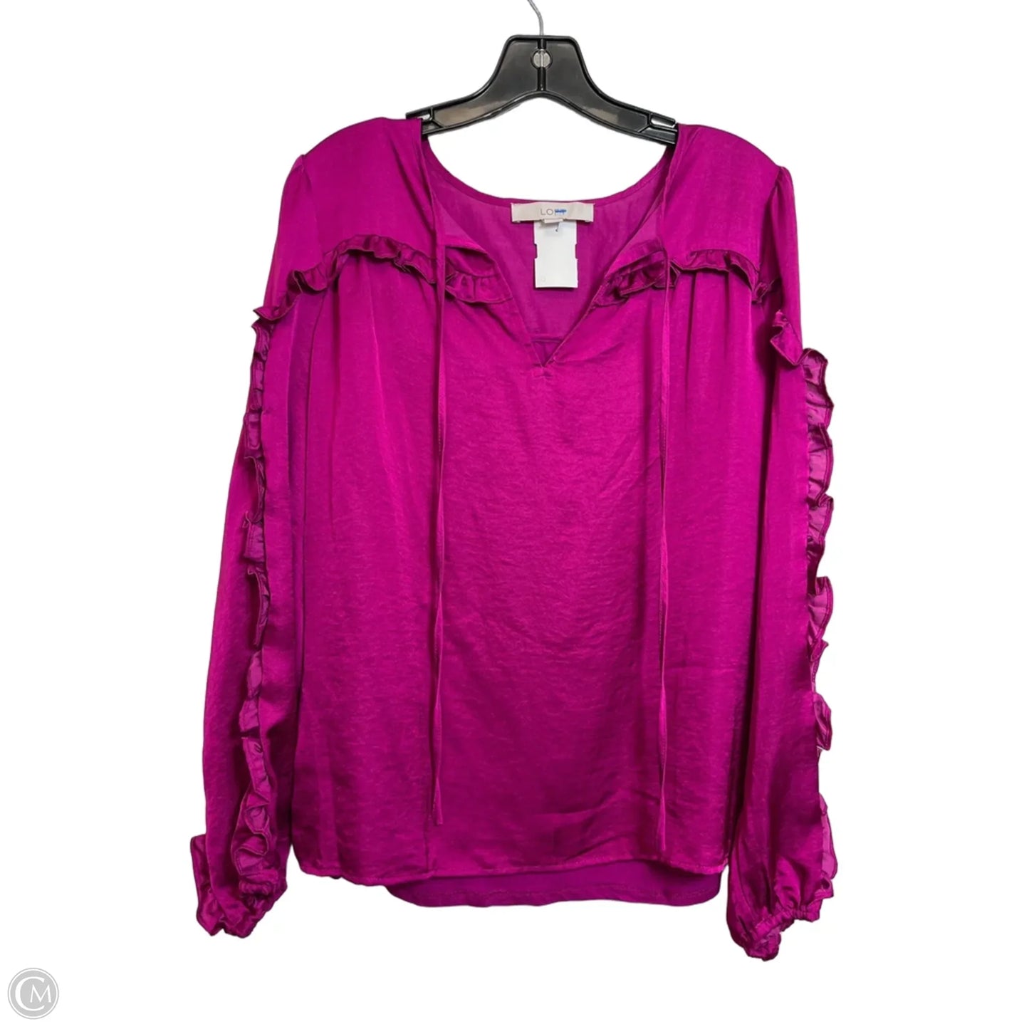 Top Long Sleeve By Loft In Pink, Size: S