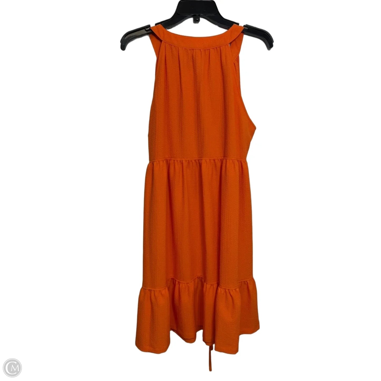Dress Casual Short By Calvin Klein In Orange, Size: 12