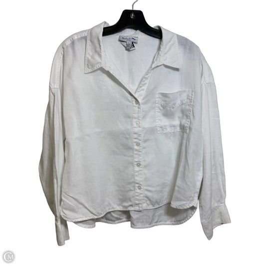 Top Long Sleeve By Michael Stars In White, Size: M