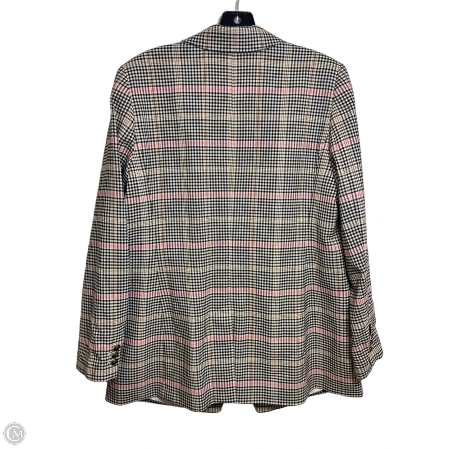 Blazer By Loft In Plaid Pattern, Size: 14