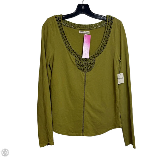 Top Long Sleeve By We The Free In Green, Size: M