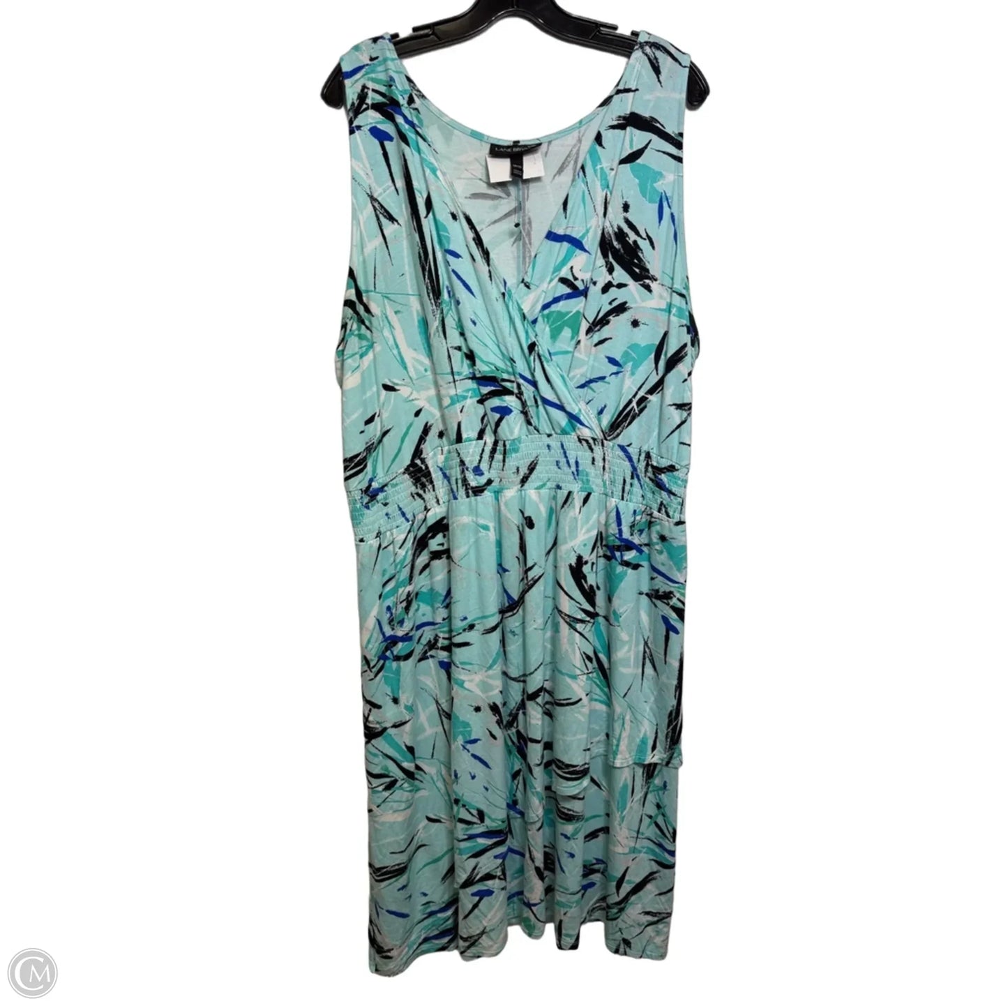 Dress Casual Midi By Lane Bryant In Aqua, Size: 18
