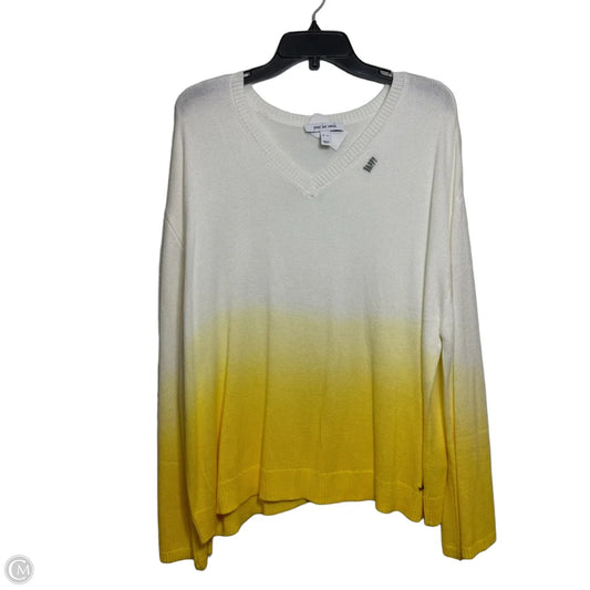 Sweater By Peace Love World In White, Size: Xl
