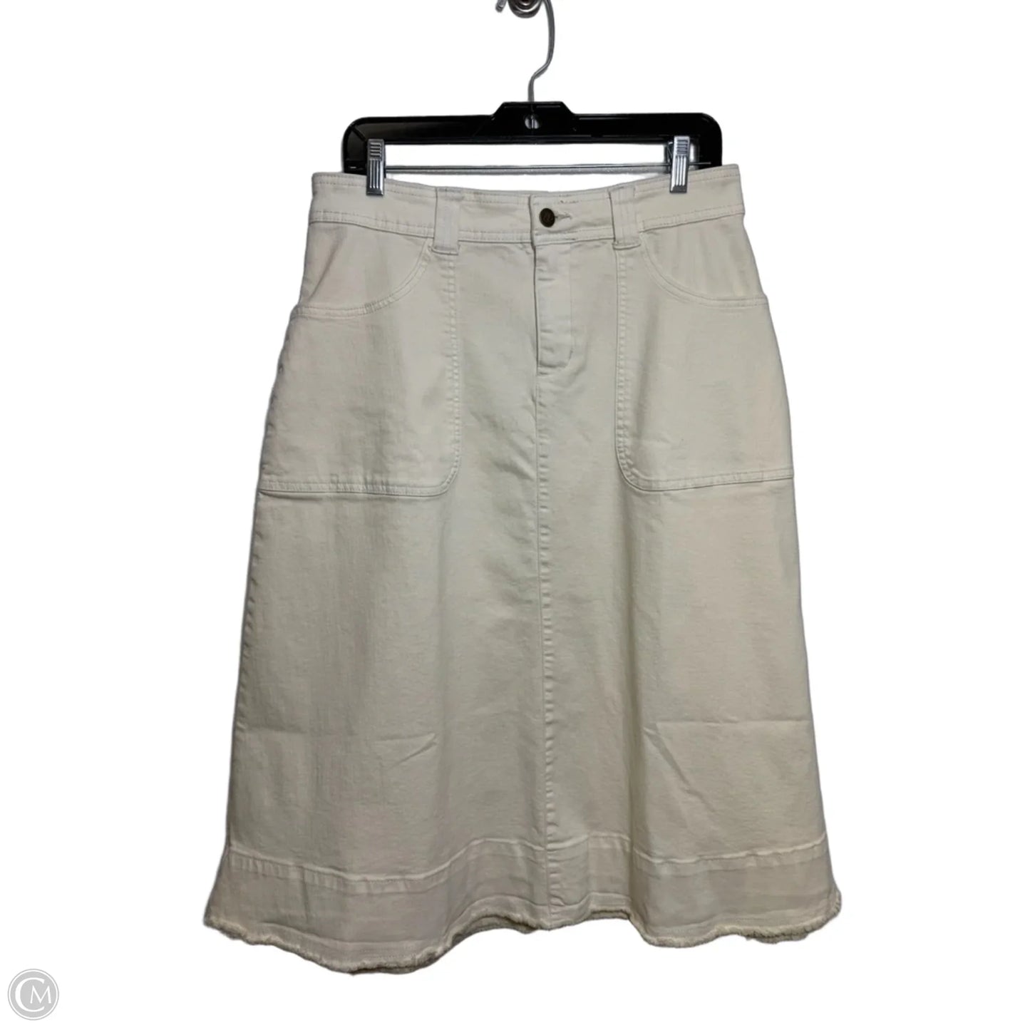 Skirt Midi By ME BY JENNIE GARTH In Ivory, Size: 12p