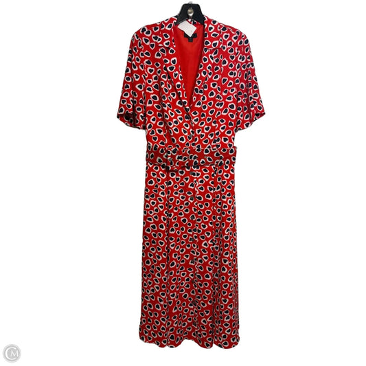 Dress Casual Midi By J. Crew In Red, Size: 8