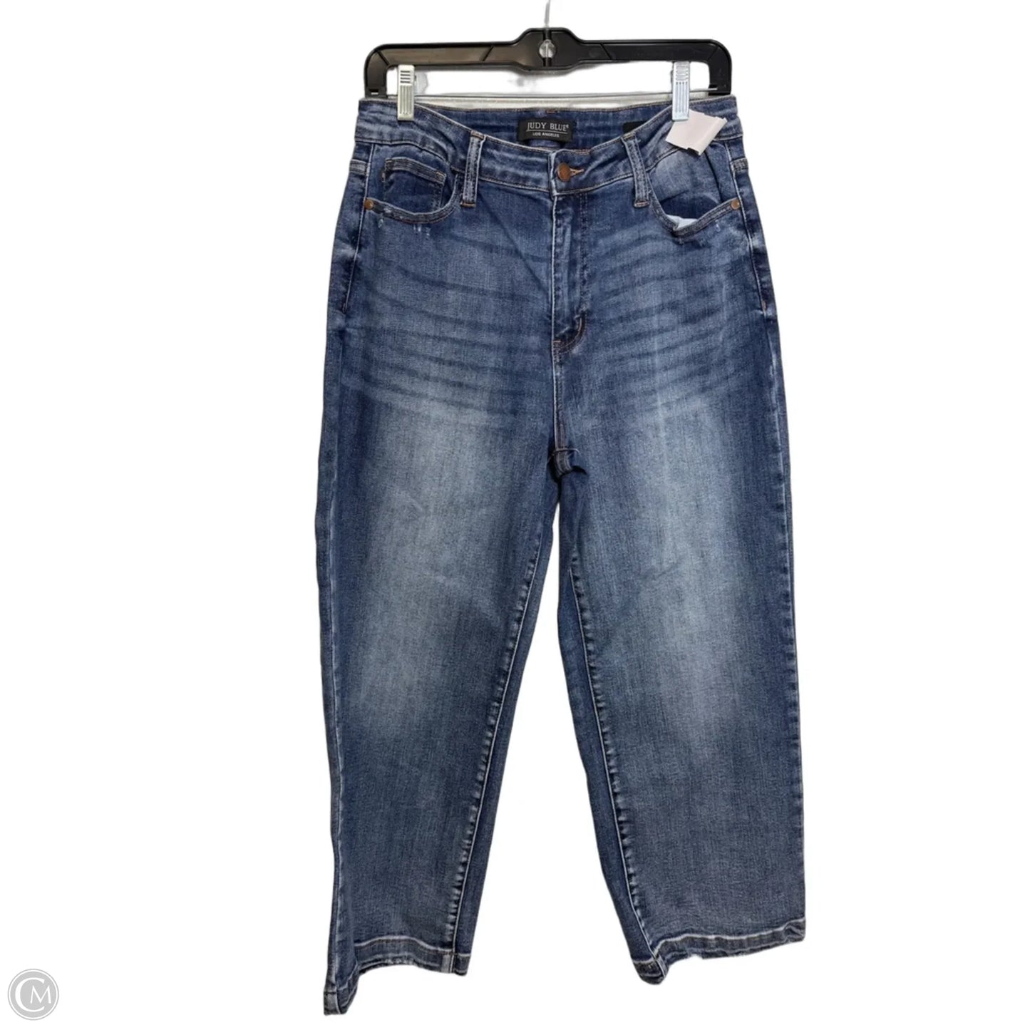 Jeans Cropped By Judy Blue In Blue Denim, Size: 8