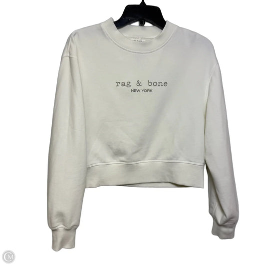 Top Long Sleeve By Rag And Bone In Ivory, Size: Xxs