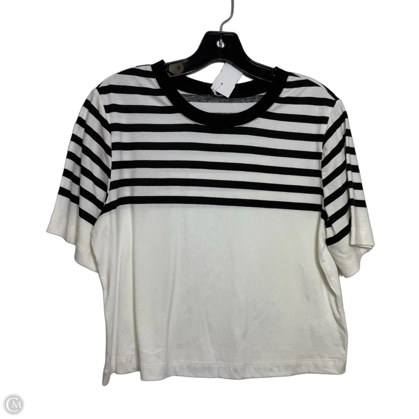 Top Short Sleeve Basic By Express In Striped Pattern, Size: S