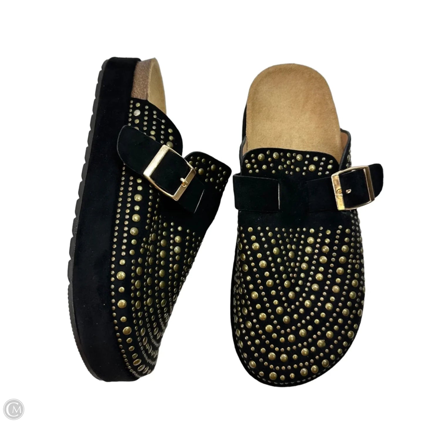 Shoes Flats By Clothes Mentor In Black, Size: 8.5