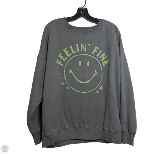 Sweatshirt Crewneck By American Eagle In Grey, Size: M