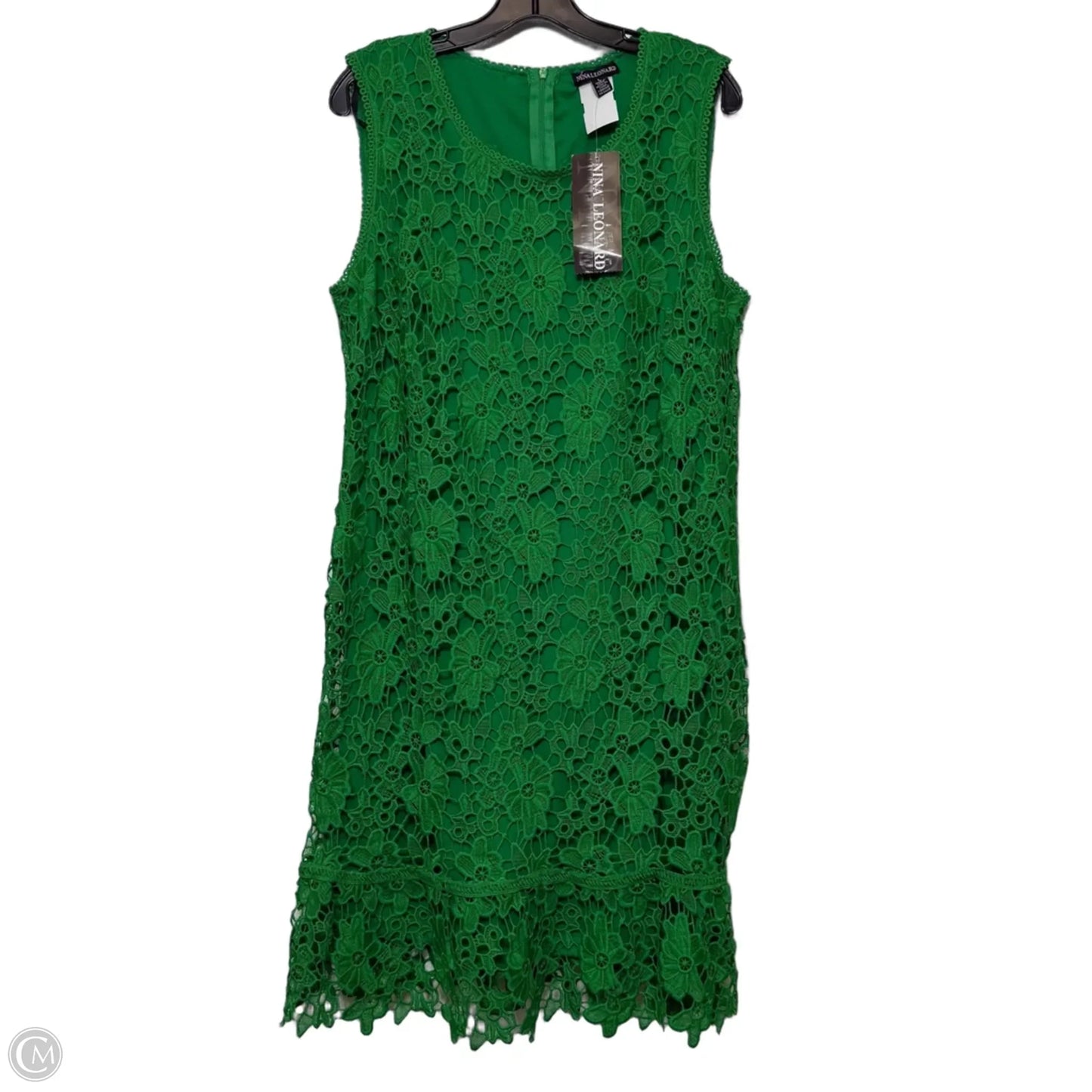 Dress Party Short By Nina Leonard In Green, Size: L