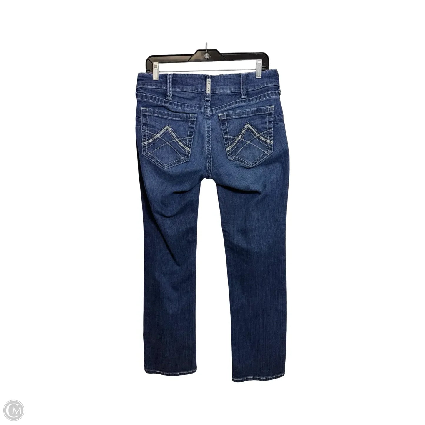 Jeans Straight By Ariat In Blue Denim, Size: 10