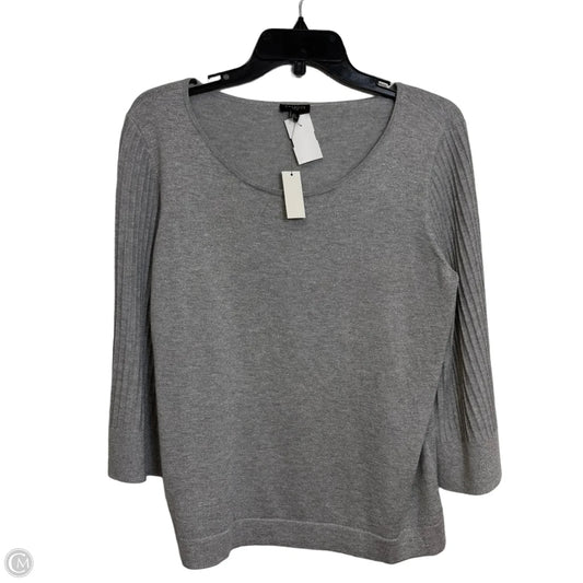 Top 3/4 Sleeve By Talbots In Silver, Size: Lp